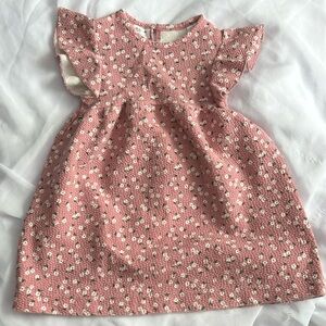 Zara Dress Romper Bundle Baby Girl Size 12-24M Yellow Pink Summer Fall Floral